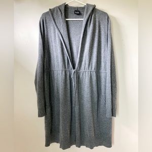 EILEEN FISHER Cashmere Hooded Long Cardi